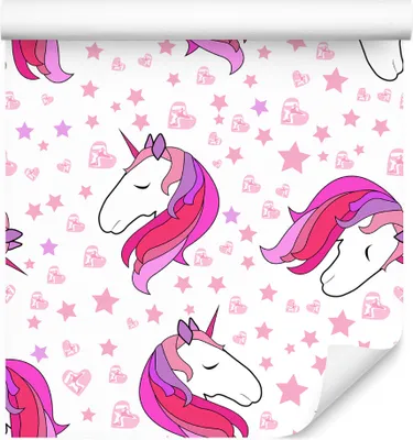Immagine prodotto di rotolo di VLIES WALLPAPER da 10 m per la cameretta dei bambini monocolore cuori stelle notte XXL