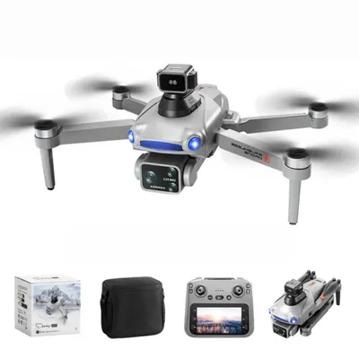 Image de Drone Zimilo 8K double caméra, télécommande avec écran 5G, retour GPS, détection d'obstacles à 360°, sans balais, batterie 3000 mAh, avec 3 batteries