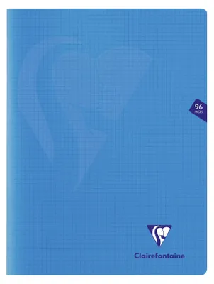 Produktbild von Clairefontaine Schulheft Mimesys DIN A4+, kariert, 48 Blatt, Blau