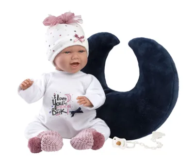Zdjęcie produktu dla Llorens 74050 NEW BORN - realistyczna lalka niemowlęca z dźwiękami i miękkim korpusem z tkaniny - 42 cm