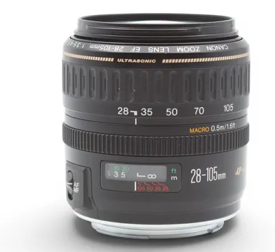 Produktbild von Canon 28 - 105 mm / F 3,5 - 4,5 USM Standardzoom fÃ1/4r Canon EF / EF-S Spiegelreflexkameras, F3,5 (W) - F4,5 (T), Vollformatsensor, Ultraschallmotor, Autofokus, 58 mm Filterdurchmesser, 375 g