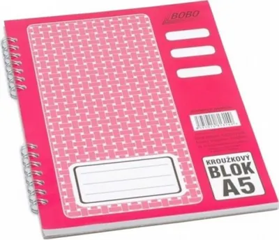 Image de Cahier avec reliure latérale A5, ligne, 50 feuilles