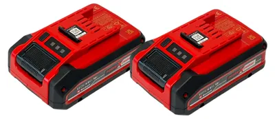 Produktbild von Akku Power-X-Change TWIN-PACK 18Volt 4,0Ah (rot/schwarz, 2 Stück, ohne Ladegerät)