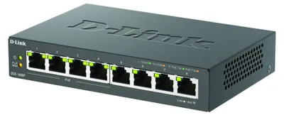 Produktbild von D-Link DGS-1008P 8-Port Gigabit PoE+ Unmanaged Desktop Switch