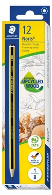 Produktbild von Staedtler Noris, B, Schwarz, Gelb, PEFC, 2 mm, 12 Stück(e), Deutschland