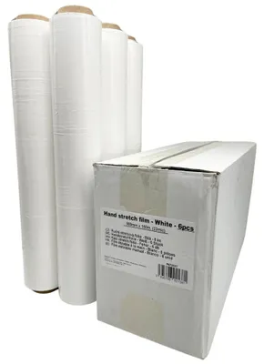 Image de SURTEP, s. r. o. Film étirable manuel 500 mm x 150 m (23 µm), blanc, 6 rouleaux