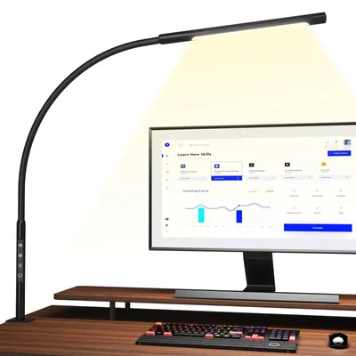 Obrázek produktu pro LED stolní lampa, klipová lampa s ochranou očí, s nastavitelným stmíváním a teplotou barvy