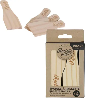 Image de Lot de 4 spatules à raclettes