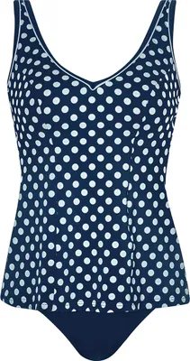 Produktbild von Sunmarin Basic Tankini-Set Oberteil mit tiefem V-Ausschnitt, Bikini-Hose mit klassischem Schnitt, Verstellbare Träger