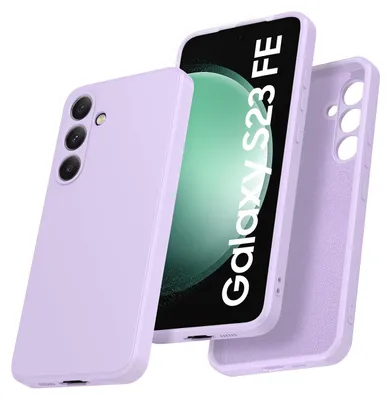 Image de Etui pour Samsung Galaxy S23 FE Etui en silicone liquide souple, antichoc en caoutchouc Violet