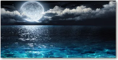 Produktbild von Tulup® Küchenrückwand Spritzschutz aus Glas -100x50 -Spritzschutz auf gehärtetes GlasWeltall & Science-Fiction Vollmond
