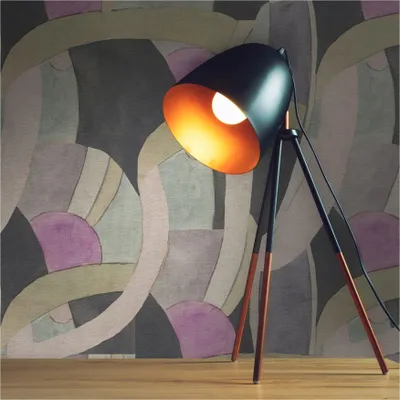 Produktbild von Tapete Grafik M1-No.12000 Vliestapete Beige Blau Wohnzimmer Schlafzimmer Küche Flur