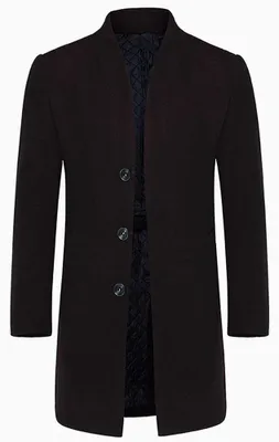 Productafbeelding van Heren overjas Slim Fit van wol voor de winter