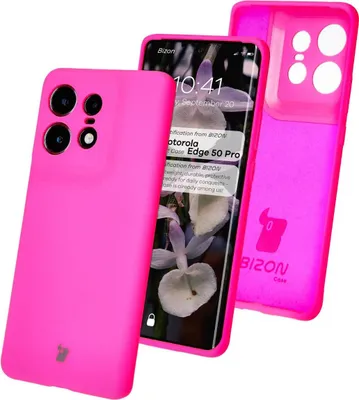 Produktbild von Bizon Soft Case Motorola Edge 50 Pro neonpink