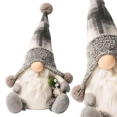Produktbild von Weihnachtswichtel, 38 cm, Weihnachtsmann, groß, weiß, leuchtend, JUMIhome