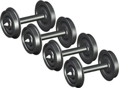 Produktbild von ESU 41200 Scheibenradsatz AC für Spitzenlagerung, Durchmesser 11.5mm, Achslän