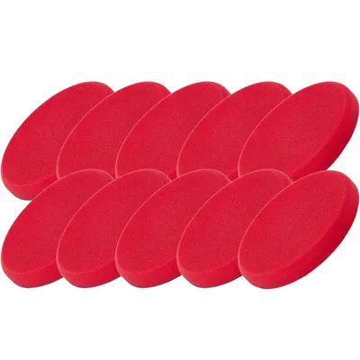 Produktbild von POLYTOP 10x Cutting Pad - Auto Polierpad 135 x 20 mm rot - Polierschwamm Set