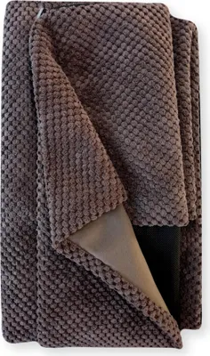 Produktbild von 4L Textil TEO Kuscheliges Dots Hundebett Bezug abnehmbar und waschbar Hundekorb mittelgroße Hunde Hundekissen flauschig Hundekörbchen Hundesofa (Ersatzbezug, 80x60 cm, Braun (Dots)