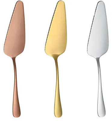 3er Set Kuchenheber aus Edelstahl, gezahnt, 22,7 cm