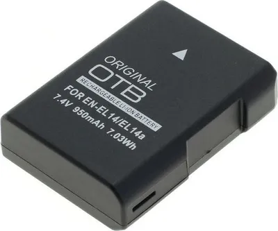Produktbild von OTB Akku kompatibel zu Nikon EN-EL14 / EN-EL14a Li-Ion - neueste Version