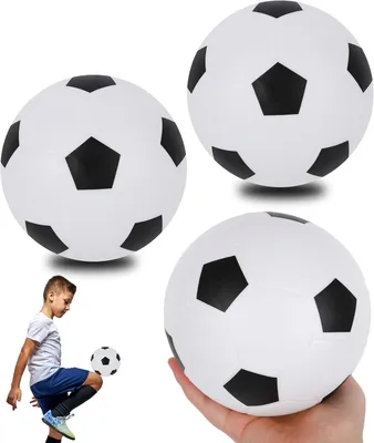 Zdjęcie produktu dla Zestaw mini piłek do piłki nożnej, 3 sztuki, 16 cm, nadmuchiwane, dla dzieci