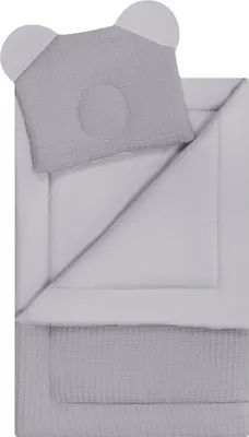 Obrázok produktu pre Súprava obliečok do detskej postieľky 100x75 cm Grey / Bocioland
