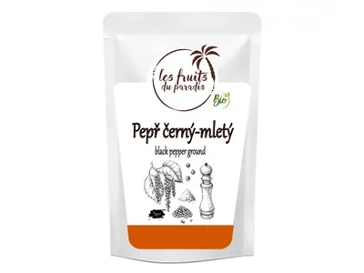 Obrázek produktu pro Pepř černý mletý125 g LES FRUITS DU PARADIS