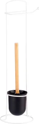 Produktbild von BERILO | Toilettenpapierständer - Klopapierständer - 16 x 17 x 57 cm - Weiß - Toilettenpapierhalter - Stehend