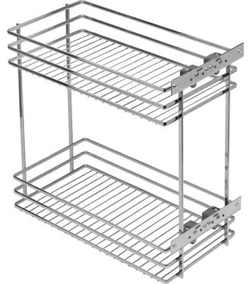 Image de Elzusha - Panier de cuisine extensible avec 2 étagères