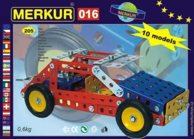 Obrázek produktu pro Stavebnice MERKUR 016 Buggy 10 modelů 205ks