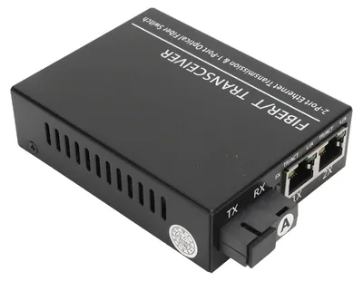 Image de Émetteur-récepteur optique à fibre unique monomode, port RJ45, émission 1310 nm / réception 1550 nm, alimentation 100–240 V, prise européenne