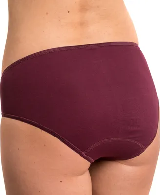 Produktbild von HERMKO 5031 Damen Midi-Slip Baumwolle / Elasthan, Farbe:bordeaux, Größe:36/38 (S)