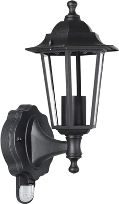 Produktbild von MONZANA® Außenleuchte mit Bewegungsmelder Anthrazit Wetterfest IP44 E27 Laterne Wand Garten Leuchte Lampe Beleuchtung