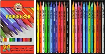Produktbild von KOH-I-NOOR Progresso Woodless Coloured Pencils Buntstifte Set 19 stk