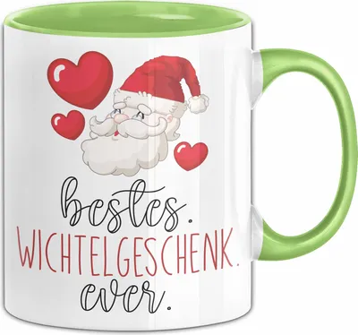 Produktbild von Wichtelgeschenk Tasse Geschenk bis 20€ Schrottwichtelgeschenk Schrottwichteln Bestes Wichtelgeschenk Ever (Grün)