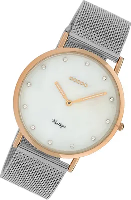 Produktbild von Oozoo Armbanduhr silber Edelstahl C20065 Vintage Series Damen Quarzuhr UOC20065