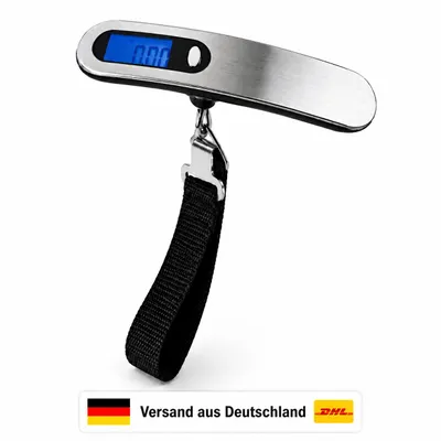 Produktbild von KANDONEX Kofferwaage Digital bis 50 kg mit Haken – Präzise Gepäckwaage für Koffer, Handwaage und Hängewaage für Flugreisen – Reise Gadget, Travel, KI-generiertes Bild