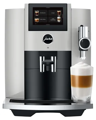 Immagine prodotto di JURA - S8 Platino - Macchina da caffè automatica con Sweet Foam, P.A.G.2, display touchscreen 4,3" e 27 specialità