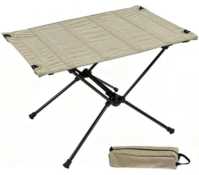 Image de Table de camping pliante en aluminium avec sac de transport