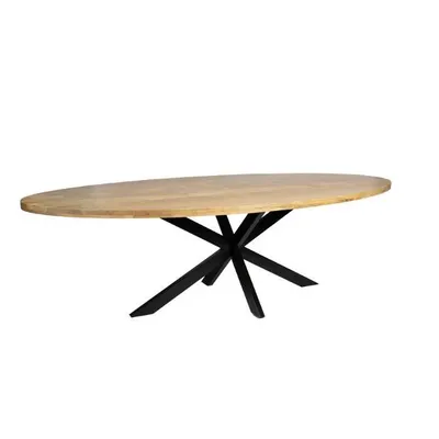 Produktbild von Zita Home Esstisch, oval, 260 cm, Mangoholz, Natur, skandinavisch, modernes Design
