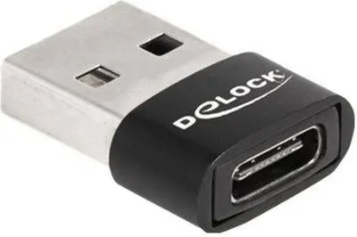 Immagine prodotto di DELOCK USB 2.0 Adapter USB Typ-A St > USB Type-C Bu schwarz