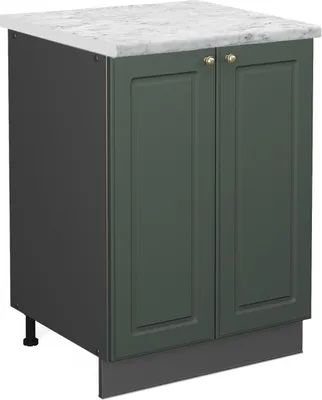 Immagine prodotto di Mobiletto base cucina Vicco Fame-Line Verde-oro rustico 60 cm , PL Marmo, Model 45442