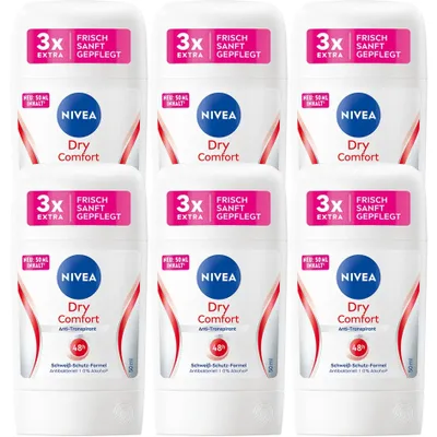 Obrázok produktu pre Nivea Deo Stick Dry Comfort Plus Anti Transpirant 50ml 6er Pack