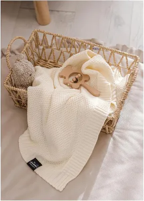 Produktbild von Cream Strickdecke