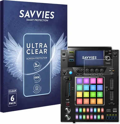Produktbild von 6x Für Pioneer DJS -1000 Schutzfolie Savvies Displayschutz Display Schutz Folie Klar Transparent