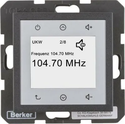 Produktbild von Berker S.1/B.X RADIO DAB+ ANT MATT (29841606 TOUCH RADIO)