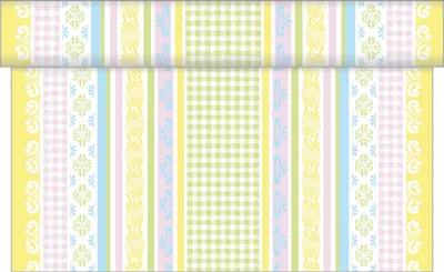 Produktbild von Sovie HOME Tischläufer Jule in Pastell aus Linclass® Airlaid 40 cm x 4,80 m, 1 Stück - Ornamente