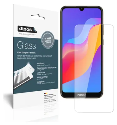 Produktbild von 2x Schutzfolie für Honor 8A - Anti-Shock 9H Folie dipos Glass Kunststoffglas