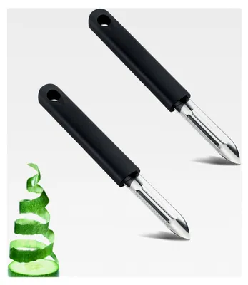 Produktbild von 2 Stück Sparschäler aus Edelstahl, Kartoffelschäler und Gemüseschäler