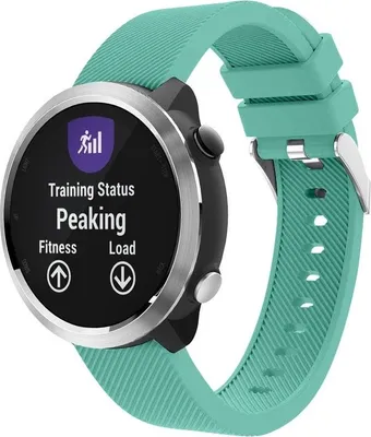Produktbild von Strap-it Garmin Vivoactive 4 Armband Silikon - 45mm - Aqua
